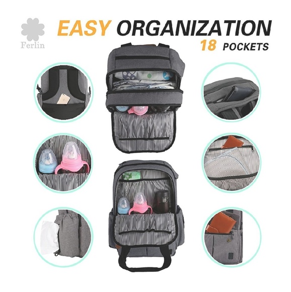 Baby diaper backpack - Picture 3 of 5